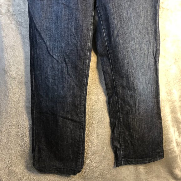 Cambio Jeans Women's 16 Blue Dark Norah Straight Zip Denim Casual Style 006663 - Picture 3 of 15